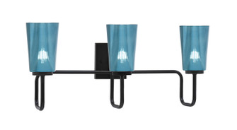 Sandia Three Light Bath Bar in Matte Black (200|6223-MB-265)