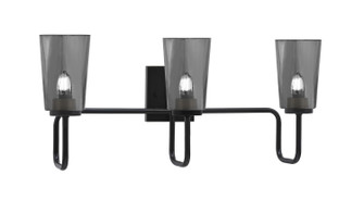 Sandia Three Light Bath Bar in Matte Black (200|6223-MB-262)