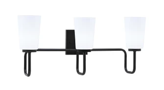 Sandia Three Light Bath Bar in Matte Black (200|6223-MB-261)