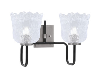 Sandia Two Light Bath Bar in Matte Black & Graphite (200|6222-MBGP-4230)
