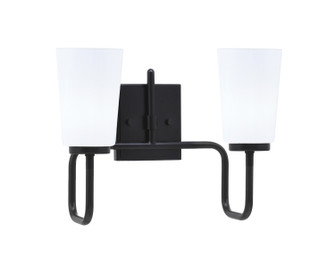 Sandia Two Light Bath Bar in Matte Black (200|6222-MB-261)