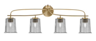 Cavella Four Light Bath Bar in New Age Brass (200|3914-NAB-5032)