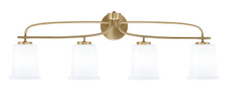 Cavella Four Light Bath Bar in New Age Brass (200|3914-NAB-5031)