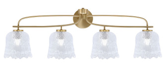 Cavella Four Light Bath Bar in New Age Brass (200|3914-NAB-4230)