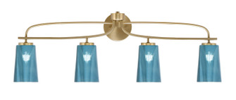 Cavella Four Light Bath Bar in New Age Brass (200|3914-NAB-265)