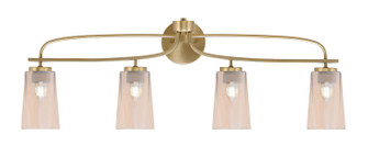 Cavella Four Light Bath Bar in New Age Brass (200|3914-NAB-263)
