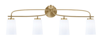 Cavella Four Light Bath Bar in New Age Brass (200|3914-NAB-261)