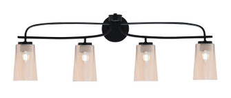 Cavella Four Light Bath Bar in Matte Black (200|3914-MB-263)