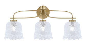 Cavella Three Light Bath Bar in New Age Brass (200|3913-NAB-4230)