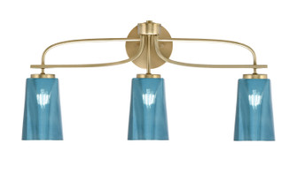 Cavella Three Light Bath Bar in New Age Brass (200|3913-NAB-265)