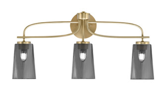 Cavella Three Light Bath Bar in New Age Brass (200|3913-NAB-262)