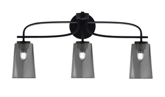 Cavella Three Light Bath Bar in Matte Black (200|3913-MB-262)