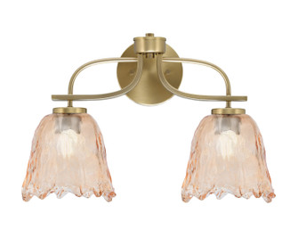 Cavella Two Light Bath Bar in New Age Brass (200|3912-NAB-4233)