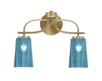 Cavella Two Light Bath Bar in New Age Brass (200|3912-NAB-265)