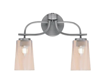 Cavella Two Light Bath Bar in Graphite (200|3912-GP-263)