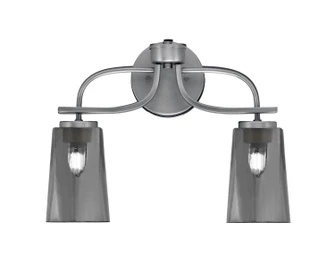 Cavella Two Light Bath Bar in Graphite (200|3912-GP-262)