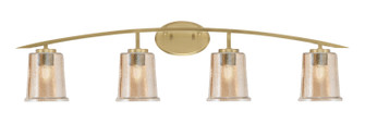 Kurve Four Light Bath Bar in New Age Brass (200|3724-NAB-5033)