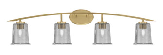 Kurve Four Light Bath Bar in New Age Brass (200|3724-NAB-5032)