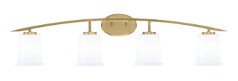 Kurve Four Light Bath Bar in New Age Brass (200|3724-NAB-5031)