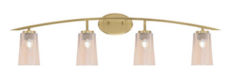 Kurve Four Light Bath Bar in New Age Brass (200|3724-NAB-263)