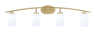 Kurve Four Light Bath Bar in New Age Brass (200|3724-NAB-261)