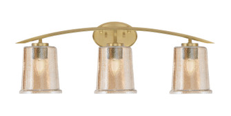 Kurve Three Light Bath Bar in New Age Brass (200|3723-NAB-5033)