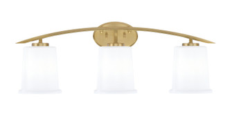 Kurve Three Light Bath Bar in New Age Brass (200|3723-NAB-5031)