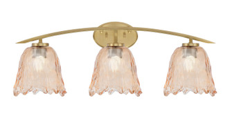 Kurve Three Light Bath Bar in New Age Brass (200|3723-NAB-4233)