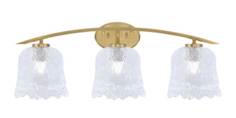 Kurve Three Light Bath Bar in New Age Brass (200|3723-NAB-4230)