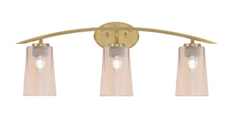Kurve Three Light Bath Bar in New Age Brass (200|3723-NAB-263)