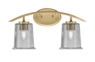Kurve Two Light Bath Bar in New Age Brass (200|3722-NAB-5032)
