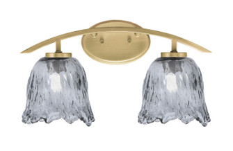 Kurve Two Light Bath Bar in New Age Brass (200|3722-NAB-4232)