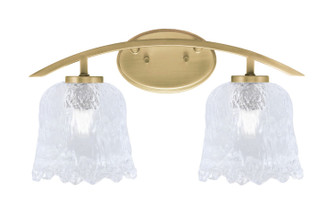 Kurve Two Light Bath Bar in New Age Brass (200|3722-NAB-4230)