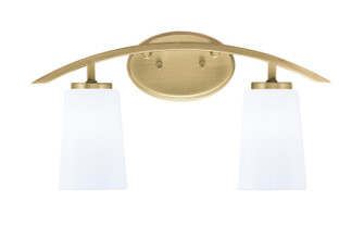 Kurve Two Light Bath Bar in New Age Brass (200|3722-NAB-261)