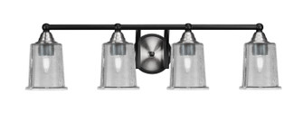 Paramount Four Light Bath Bar in Matte Black & Brushed Nickel (200|3424-MBBN-5032)
