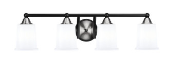 Paramount Four Light Bath Bar in Matte Black & Brushed Nickel (200|3424-MBBN-5031)