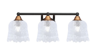 Paramount Three Light Bath Bar in Matte Black & Bass (200|3423-MBBR-4230)