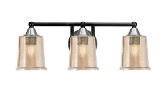 Paramount Three Light Bath Bar in Matte Black & Brushed Nickel (200|3423-MBBN-5033)
