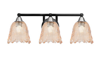 Paramount Three Light Bath Bar in Matte Black & Brushed Nickel (200|3423-MBBN-4233)