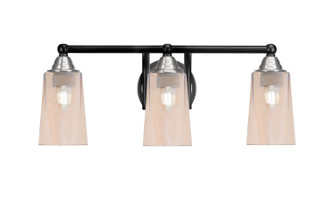 Paramount Three Light Bath Bar in Matte Black & Brushed Nickel (200|3423-MBBN-263)