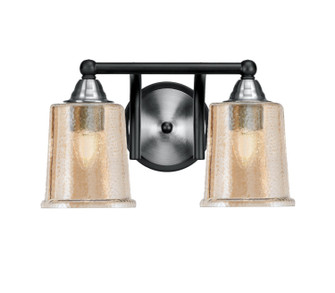 Paramount Two Light Bath Bar in Matte Black & Brushed Nickel (200|3422-MBBN-5033)