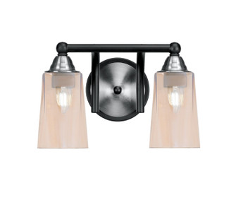 Paramount Two Light Bath Bar in Matte Black & Brushed Nickel (200|3422-MBBN-263)