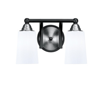 Paramount Two Light Bath Bar in Matte Black & Brushed Nickel (200|3422-MBBN-261)