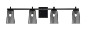 Franklin Four Light Bath Bar in Matte Black (200|1214-MB-262)