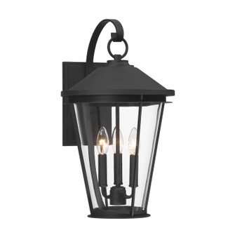 Outremont Three Light Wall Lantern in Sand Coal Black (7|71283-66)