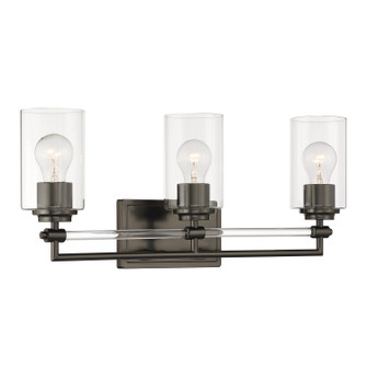 Binsly Three Light Vanity in Rustic Gun Metal (7|2643-749)