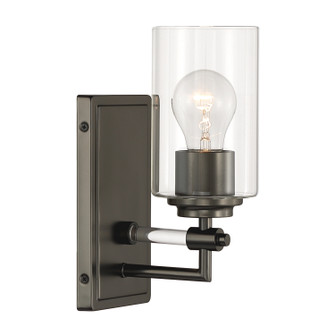 Binsly One Light Bath Sconce in Rustic Gun Metal (7|2641-749)