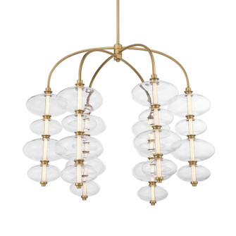 Bollavino LED Chandelier in Legacy Brass (7|10529-732-L)