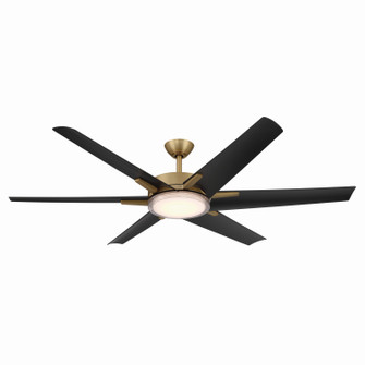 Deco 65'' Ceiling Fan in Heritage Brass (15|F866L-HBR/CL)