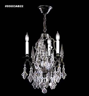 Versailles Three Light Pendant in Antique Bronze (64|95603AB22)